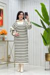 Çizgili Triko Elbise