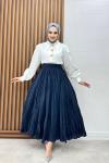 Rümeysa Etek Lacivert