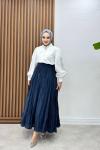 Rümeysa Etek Lacivert
