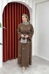 Beyza Elbise Kahverengi