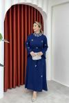 Beyza Elbise Lacivert