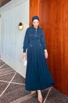 Türkan Elbise Lacivert