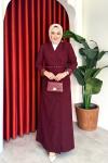 Irmak Elbise Bordo