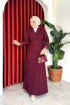 Irmak Elbise Bordo