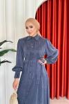 İlgi Elbise Lacivert