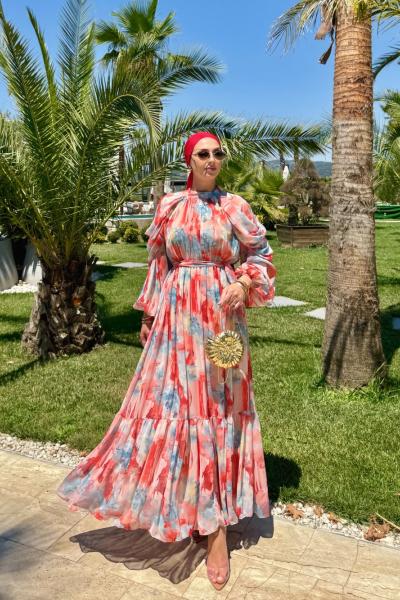 Bahar Elbise Kırmızı