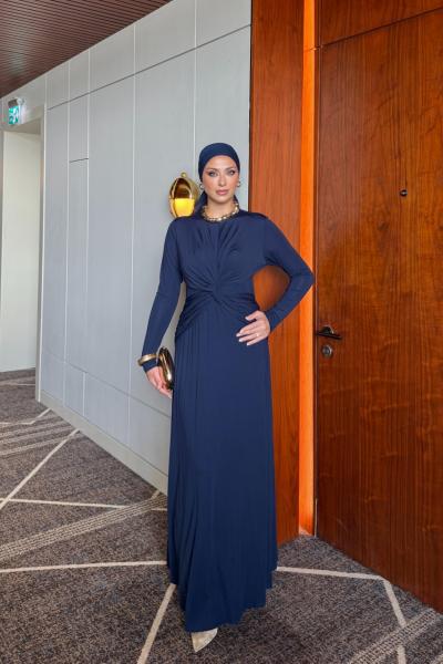 Perviz Elbise Lacivert