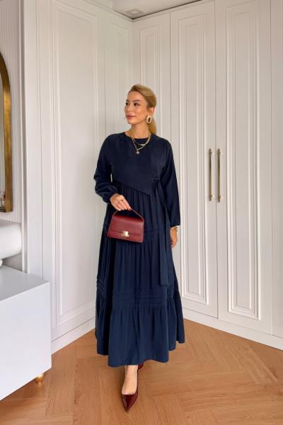 Begüm Elbise Lacivert