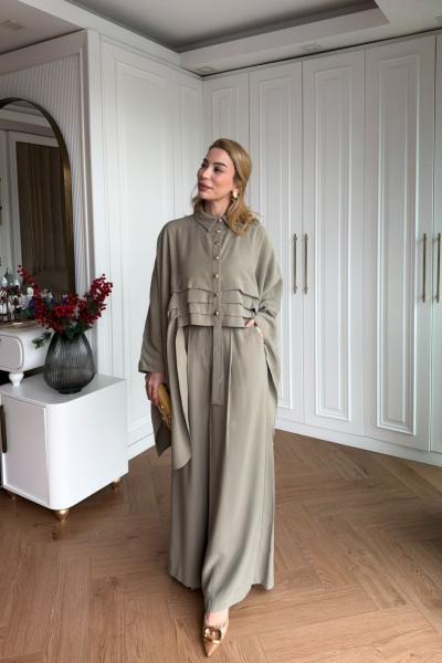 Esra Pantolonlu Takım Haki