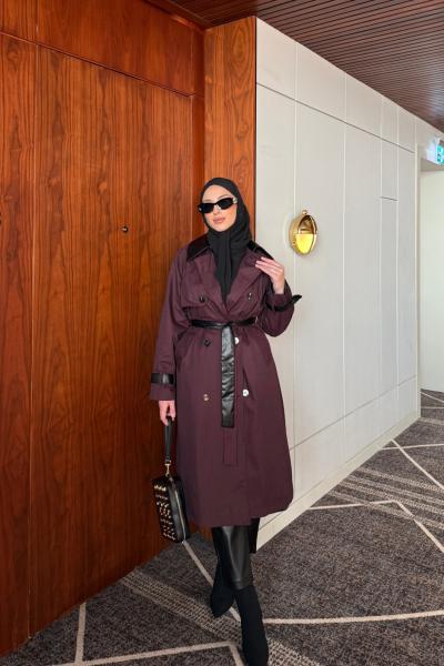 Ebrar Trençkot Bordo