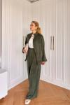 Petek Pantolonlu Takım Haki