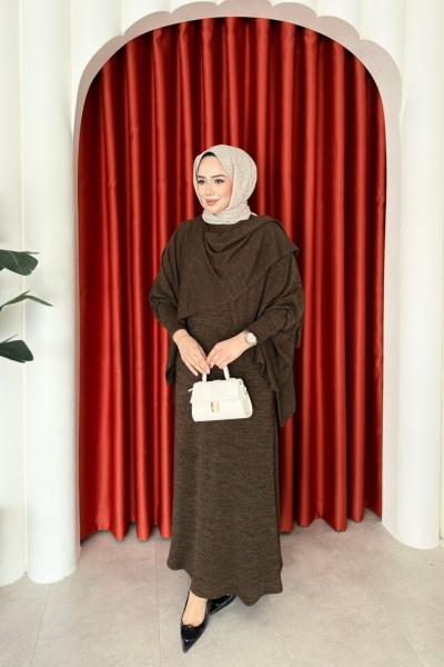 Hediye Elbise Kahverengi