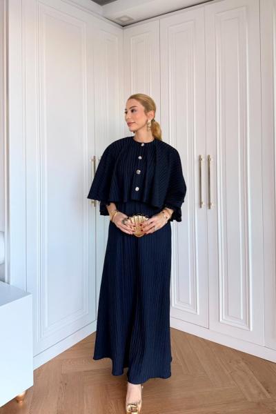 Adile Elbise Lacivert