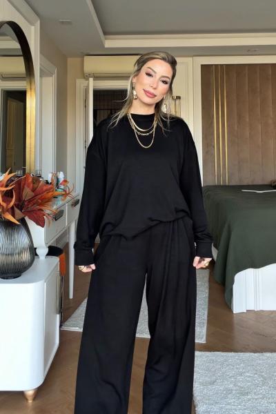 Ezel Pantolon Takım Siyah