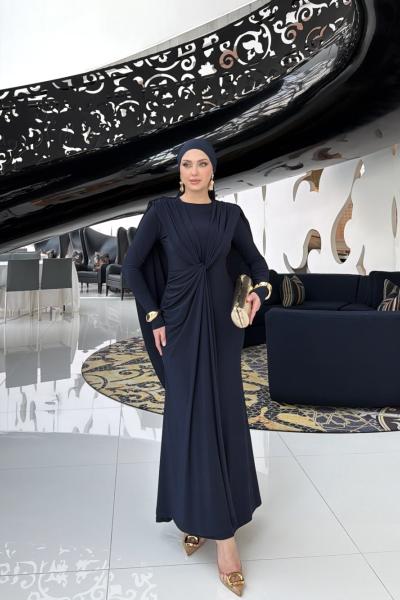 Asena Elbise Lacivert