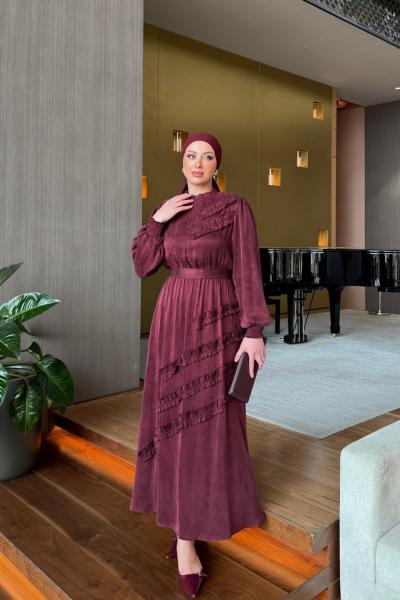 Aycan Elbise Bordo