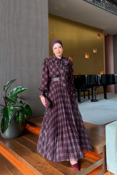 Yıldız Elbise Mürdüm