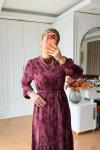 Melike Elbise Bordo