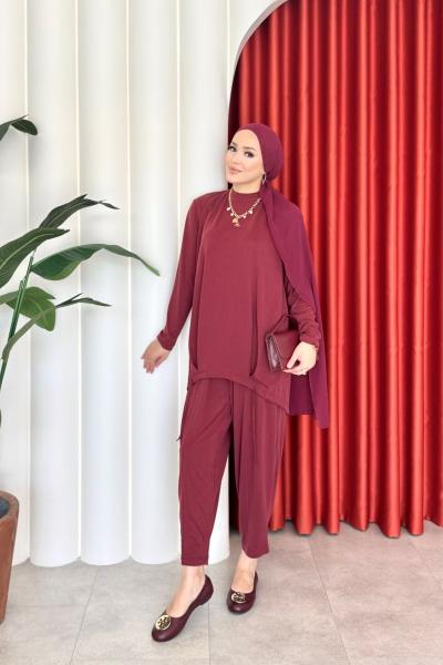 Alina Takım Bordo