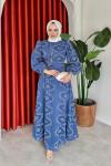 Çiğdem Elbise İndigo