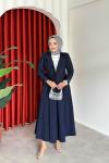 Müzeyyen Etekli Takım Lacivert