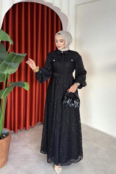Pelin Elbise Siyah