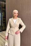 Yelda Elbise Bej