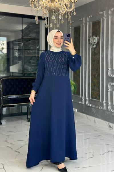 Kare Elbise Lacivert