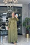 Şeyda Cupra Elbise-Çağla Yeşili