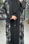 Karmen 2li Abaya-Siyah