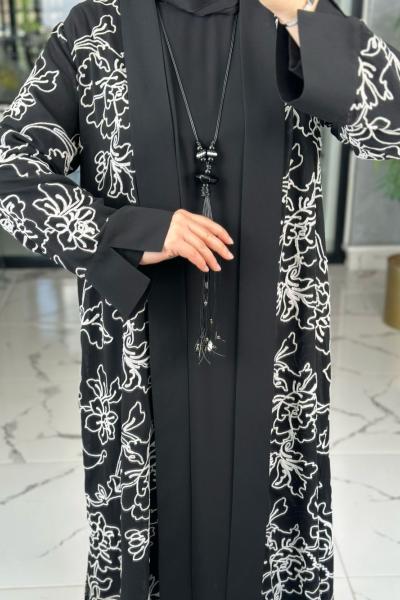 Karmen 2li Abaya-Siyah