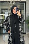 Karmen 2li Abaya-Siyah