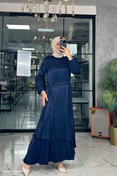 Mercan Elbise-Lacivert