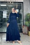 Mercan Elbise-Lacivert