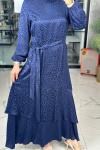 Mercan Elbise-Lacivert