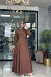 Dina Elbise-Kahverengi