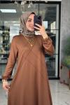 Mariye Elbise-Kahverengi