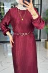 Gökçen Elbise-Bordo