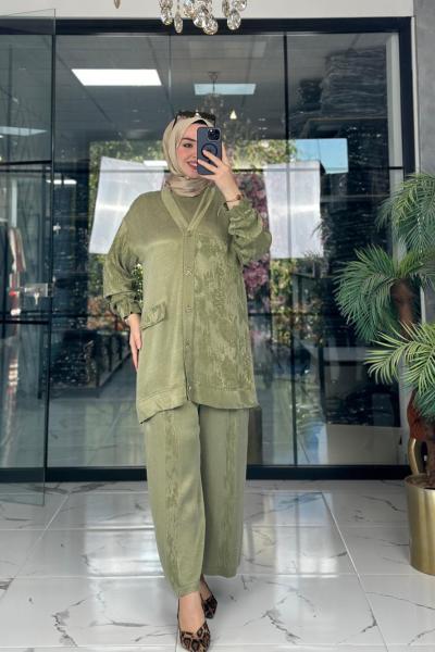 Mücevher Üçlü Takım Yeşil