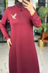 Aylin Elbise Bordo