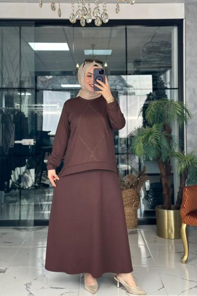 Ahu Takım Kahverengi