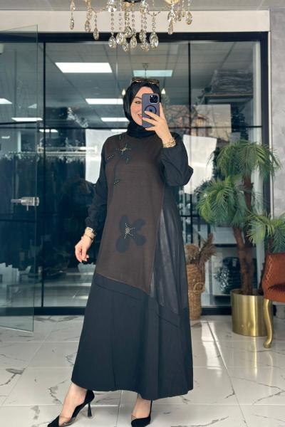 Pınar Elbise Kahverengi