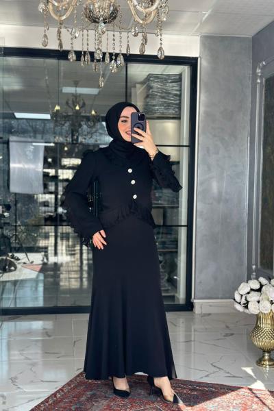 Huri Elbise Siyah