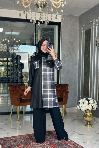 Selenay Tunik Gri