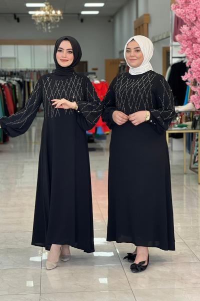 Kare Elbise Siyah
