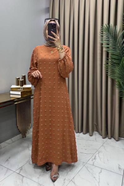 Gülru Elbise Turuncu
