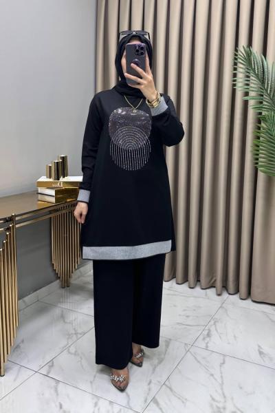 Özge Ribanalı Takım Siyah