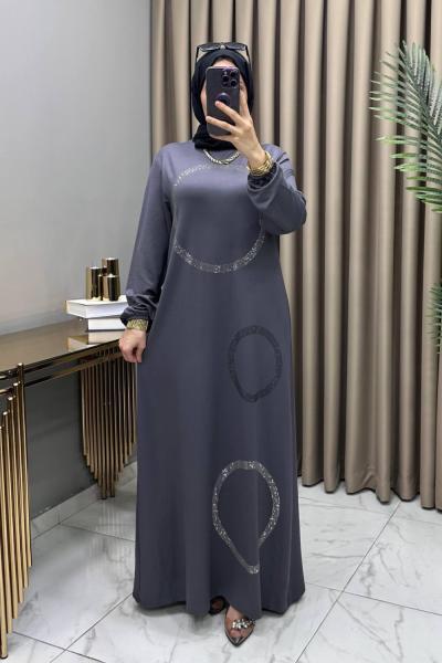 Zahide Abiye Elbise Füme