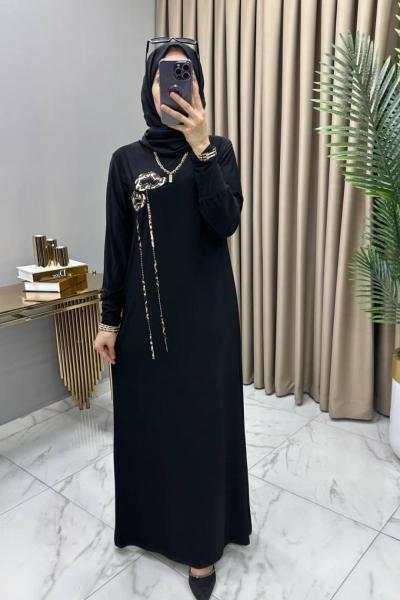 Ahunaz Elbise Siyah