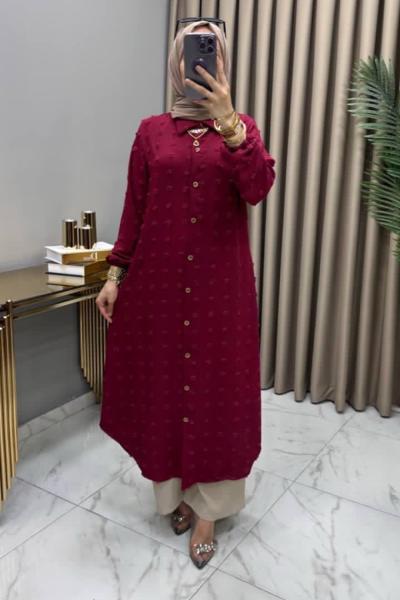 Boncuk Takım Bordo